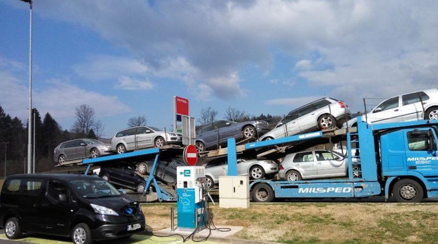 Uporabnost električnega kombija v praksi, pot od Ljubljane do Brežic.