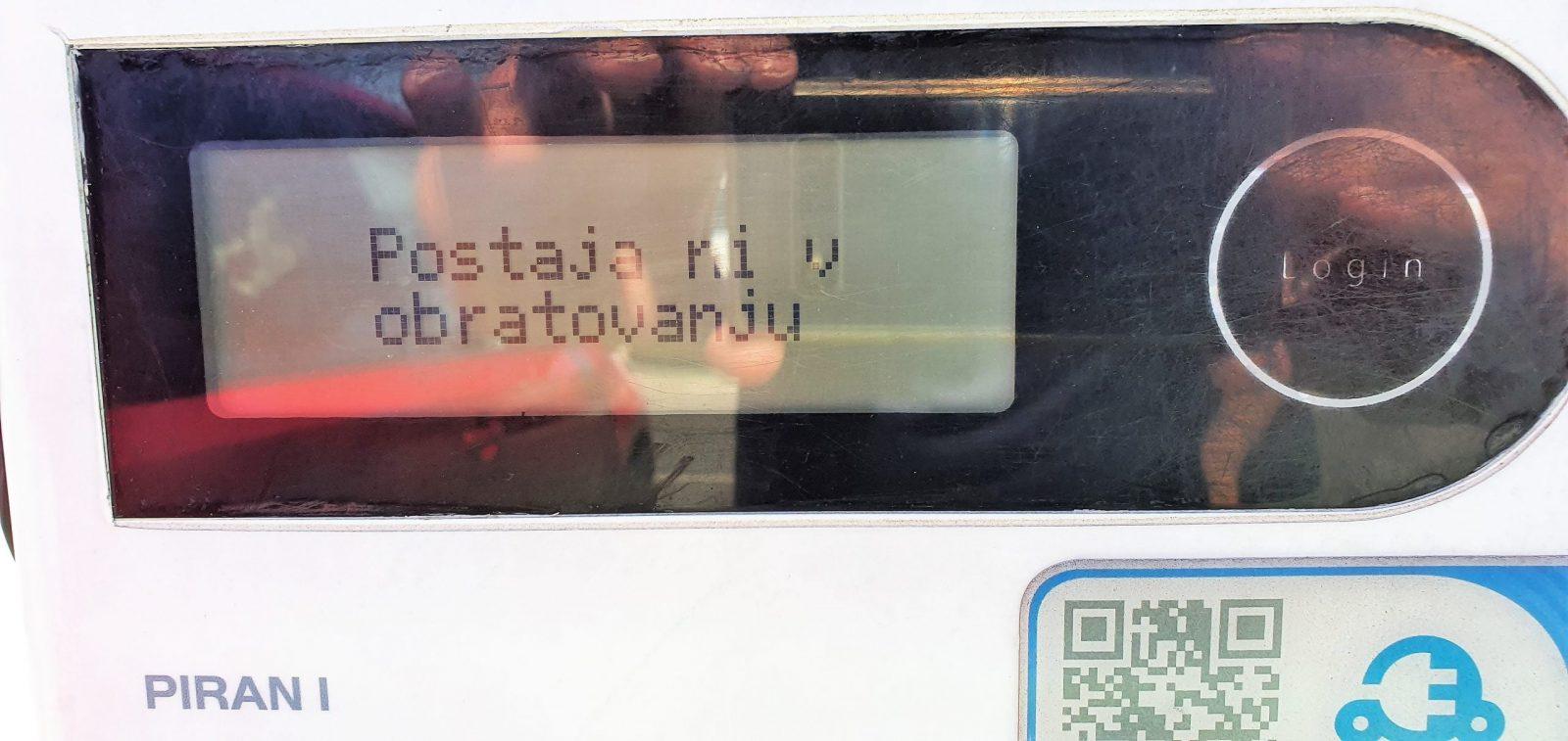 eProblemi: postaja ni v obratovanju