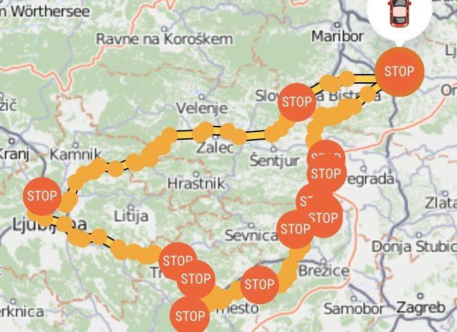 Popotovanje od polnilnice do polnilnice