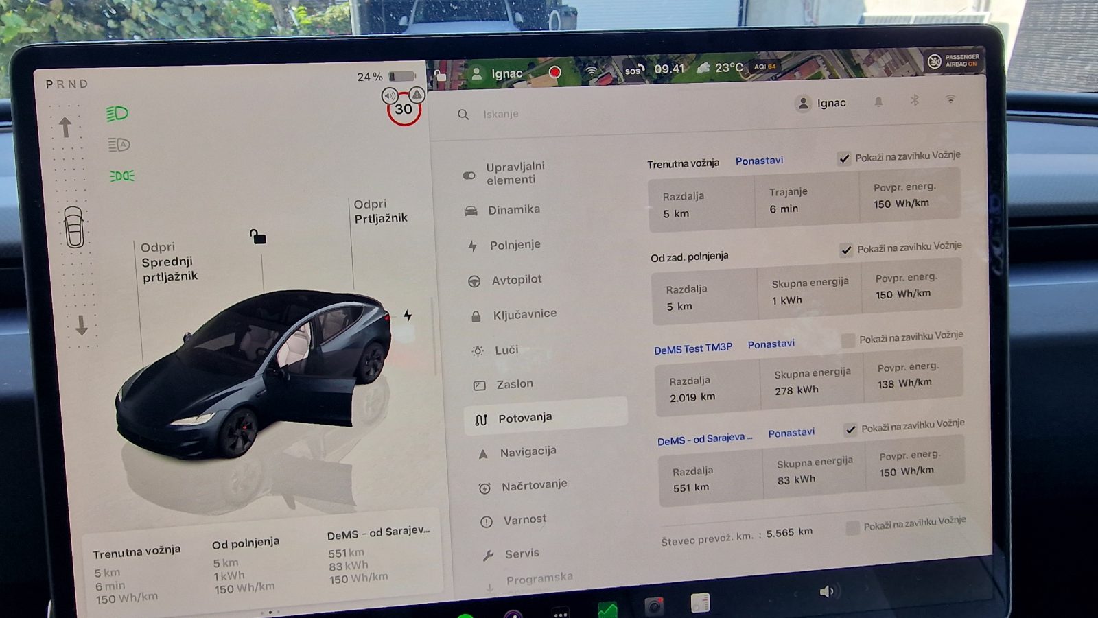 2019 km – 278 kWh – 138 Wh/km