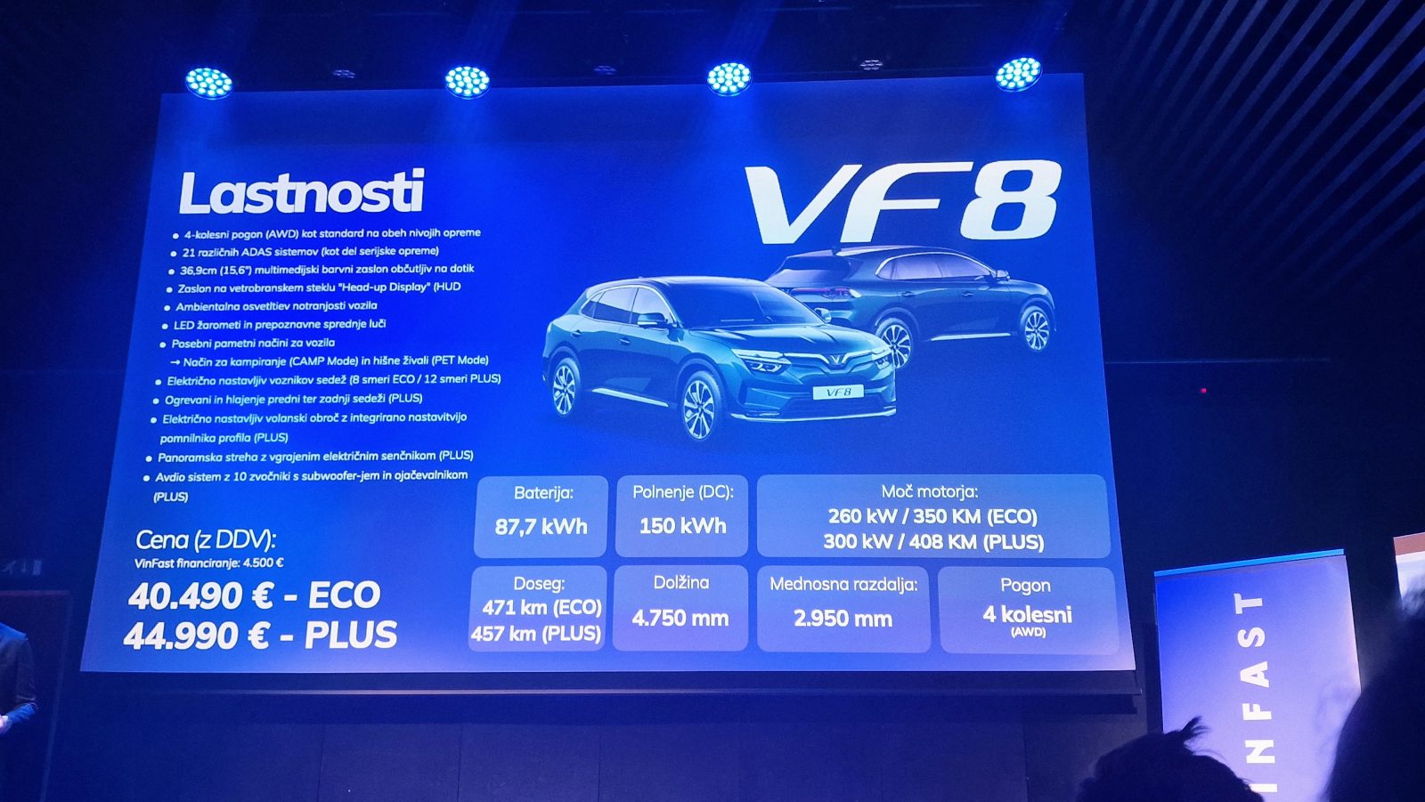 VinFast VF8 – srednje velik SUV segmenta D