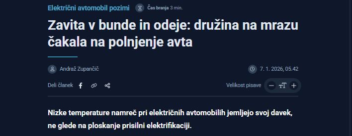 Izrez medijskega prispevka